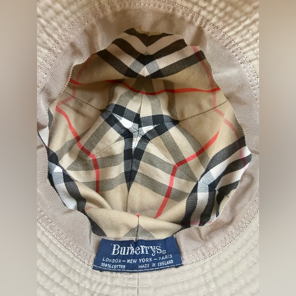 Vintage Burberry Reversible Round Bucket Hat - Picture 6 of 9